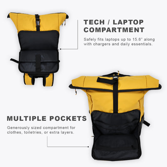 Voyager Mustard Backpack