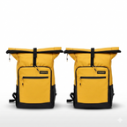 Voyager Mustard Backpack: Set of 2