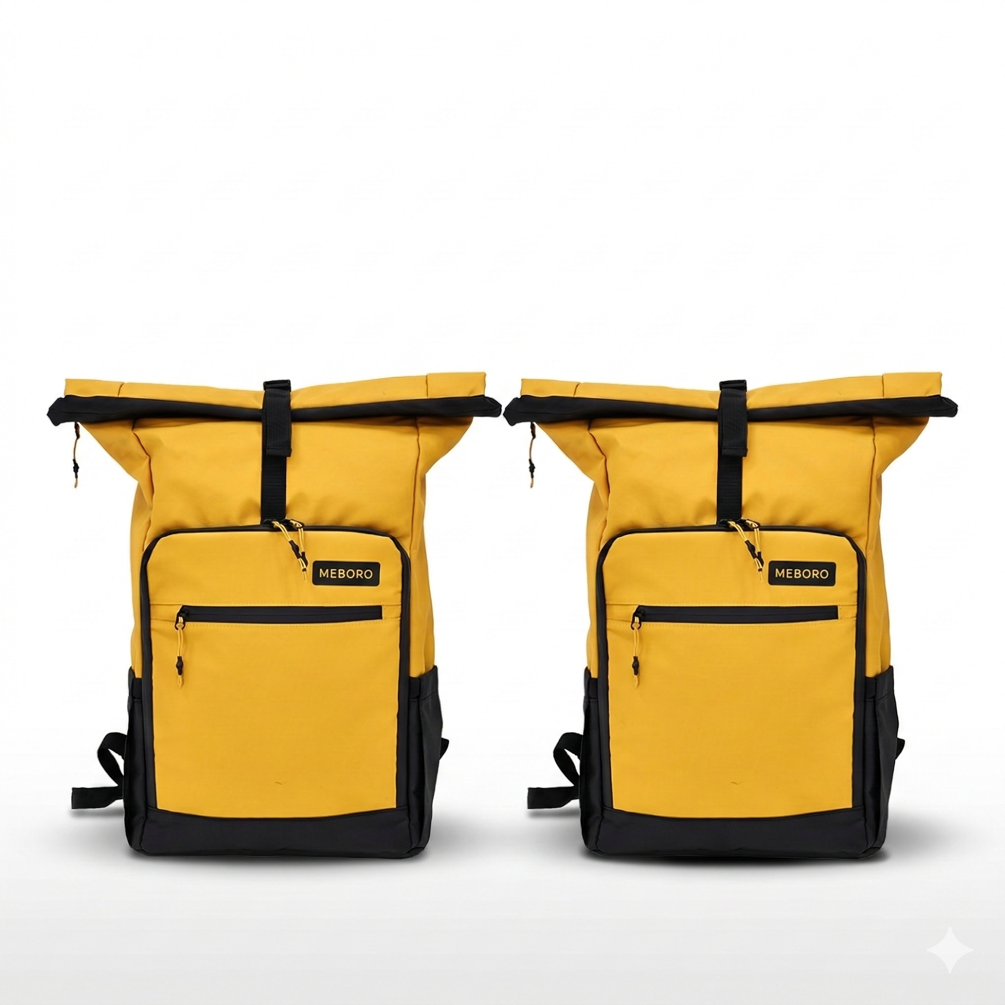 Voyager Mustard Backpack: Set of 2