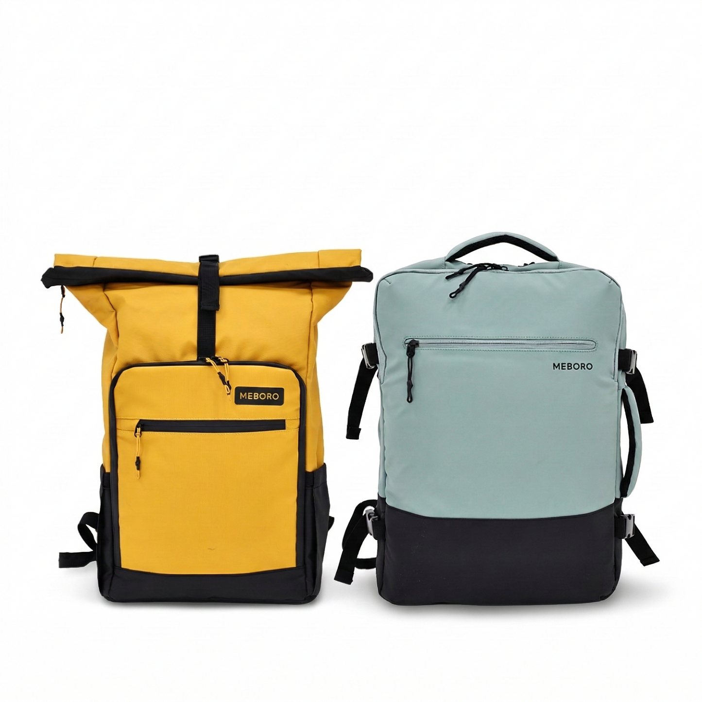 Candence Glacier Teal Backpack + Voyager Mustard Backpack