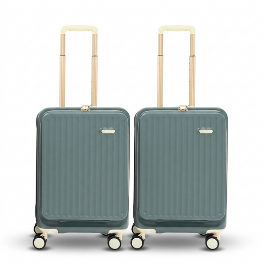 Ascend Carry-on Trolley (Teal): Set of 2