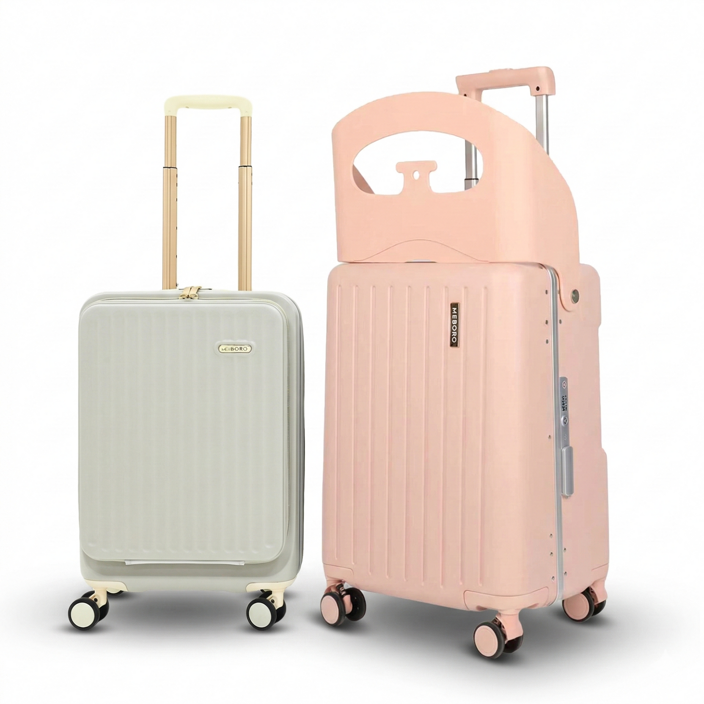 Ascend Carry-on Trolley (Ivory) + ExpandPro Cabin Luggage