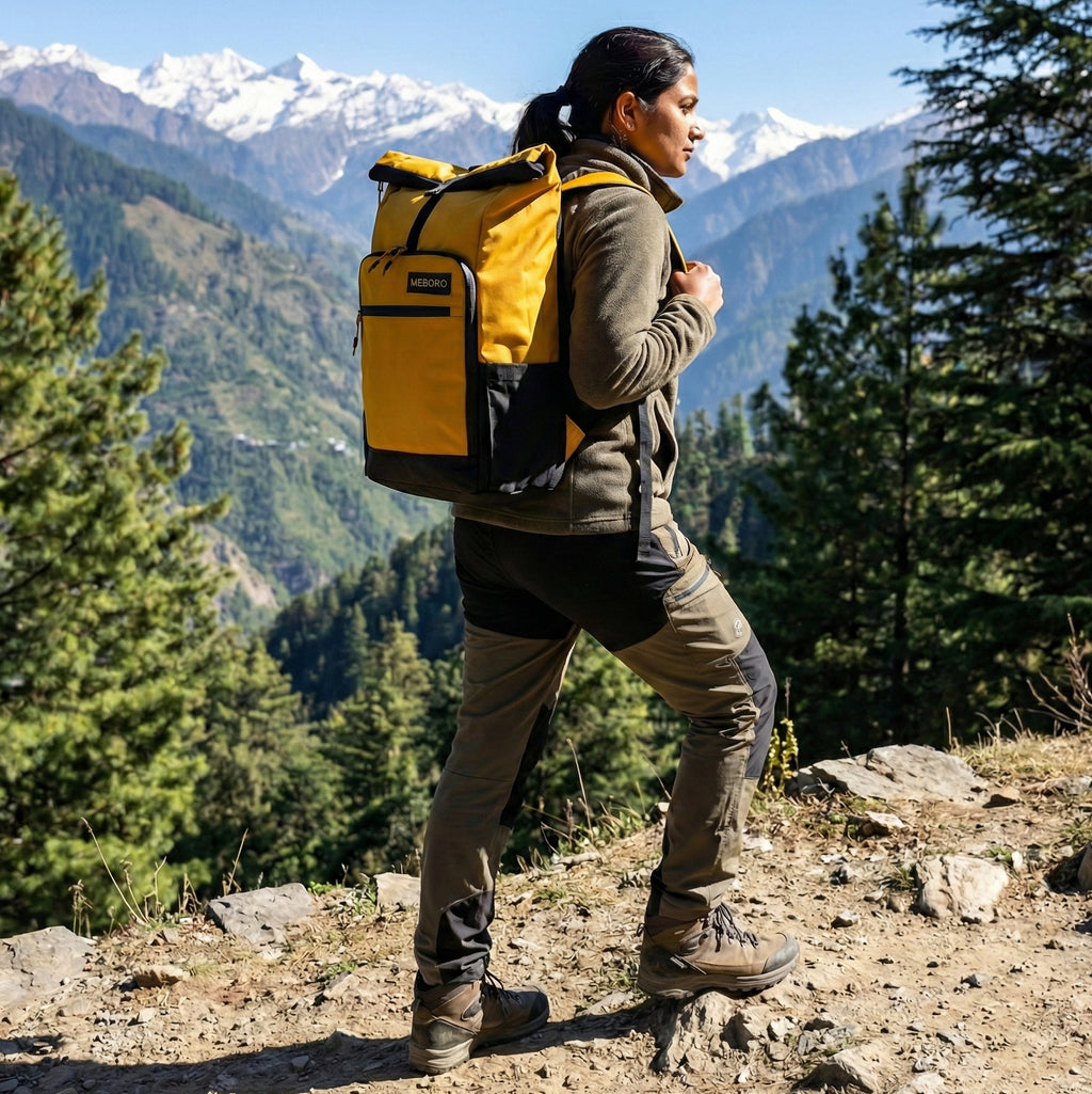 Voyager Mustard Backpack: Set of 2